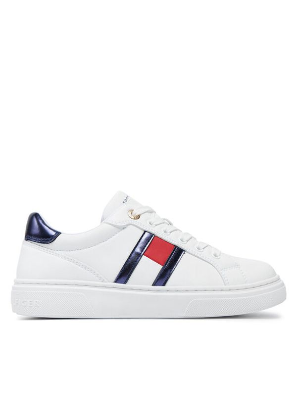 Tommy Hilfiger Tommy Hilfiger Superge Flag Low Cut Lace-Up Sneaker T3A9-33538-1351 S Bela