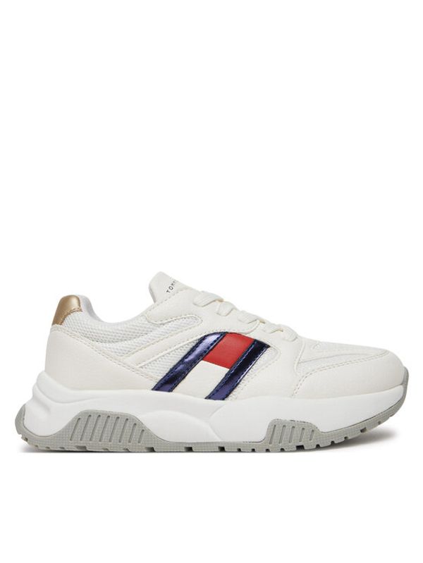 Tommy Hilfiger Tommy Hilfiger Superge Flag Low Cut Lace-Up Sneaker T3A9-33550-1697 S Bela