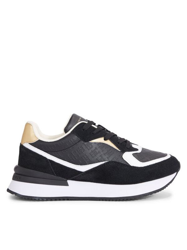 Tommy Hilfiger Tommy Hilfiger Superge Lux Monogram Runner FW0FW07816 Črna