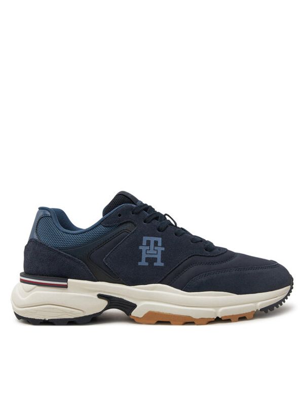 Tommy Hilfiger Tommy Hilfiger Superge M Runner X Ventile Mix FM0FM05062 Mornarsko modra