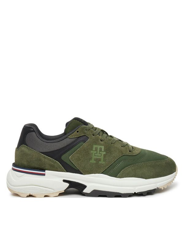 Tommy Hilfiger Tommy Hilfiger Superge M Runner X Ventile Mix FM0FM05062 Zelena