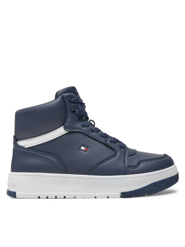 Tommy Hilfiger Tommy Hilfiger Superge Mid Cutlace-Up Sneaker T3X9-33641-1351 S Mornarsko modra