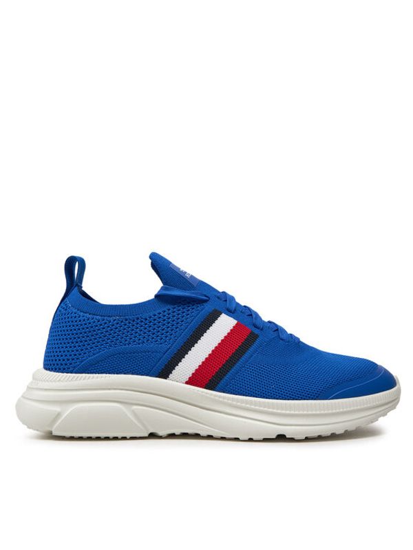 Tommy Hilfiger Tommy Hilfiger Superge Modern Runner Knit Stripes Ess FM0FM04798 Modra