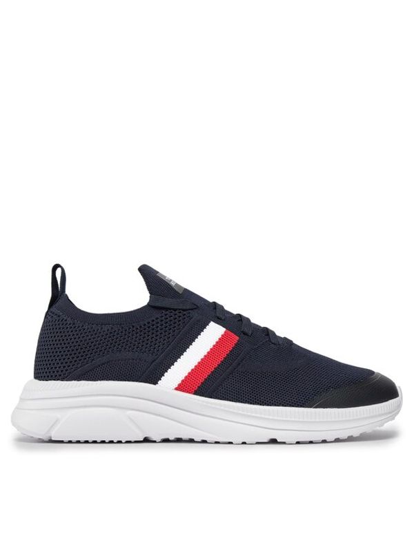 Tommy Hilfiger Tommy Hilfiger Superge Modern Runner Knit Stripes Ess FM0FM04798 Mornarsko modra