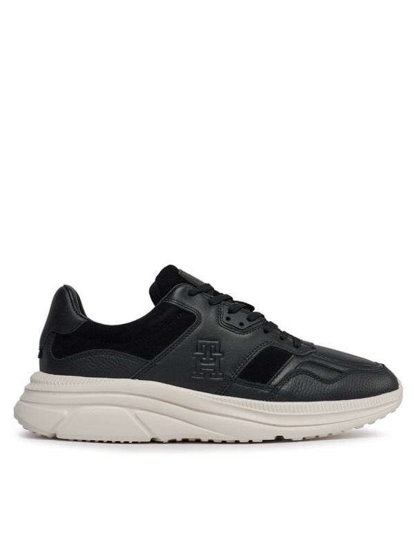 Tommy Hilfiger Tommy Hilfiger Superge Modern Runner Premium Lth FM0FM04879 Črna