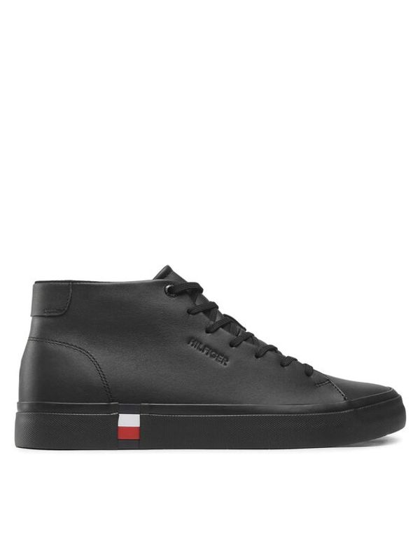 Tommy Hilfiger Tommy Hilfiger Superge Modern Vulc Hi Corporate Lea FM0FM04352 Črna