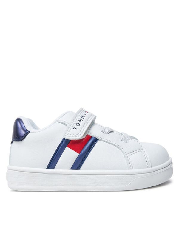 Tommy Hilfiger Tommy Hilfiger Superge Signature Tape Hook And Loop Sneakers T1A9-33516-1351 Bela