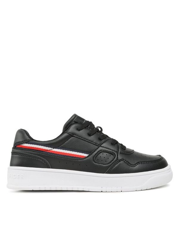 Tommy Hilfiger Tommy Hilfiger Superge Stripes Low Cut Lace-Up Sneaker T3X9-32848-1355 S Črna