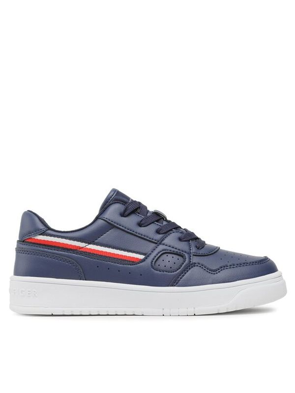 Tommy Hilfiger Tommy Hilfiger Superge Stripes Low Cut Lace-Up Sneaker T3X9-32848-1355 S Mornarsko modra