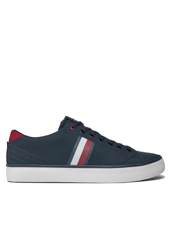 Tommy Hilfiger Tommy Hilfiger Superge Th Hi Vulc Low Stripes Mesh FM0FM04946 Modra