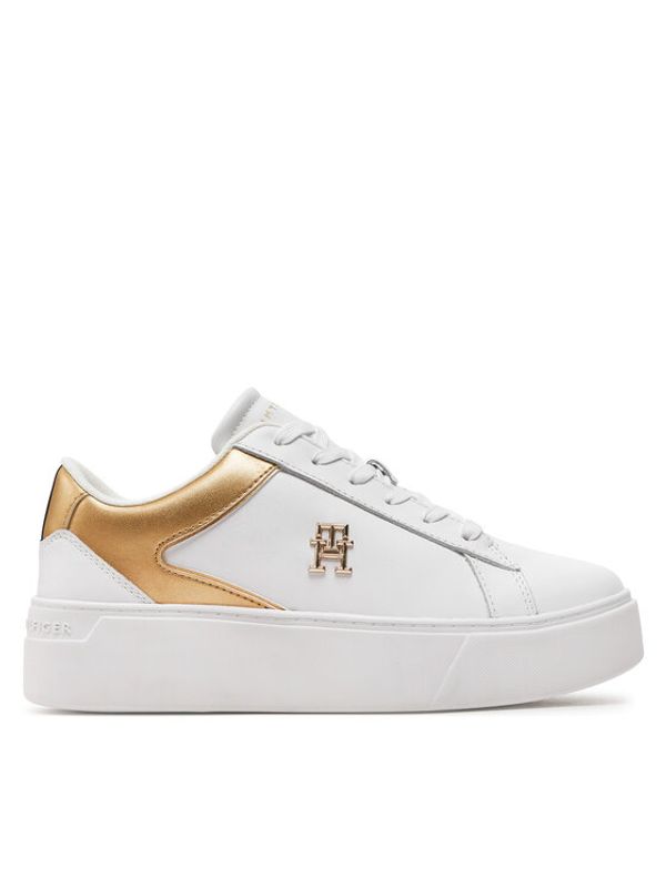 Tommy Hilfiger Tommy Hilfiger Superge Th Platform Court Sneaker Gld FW0FW08073 Bela