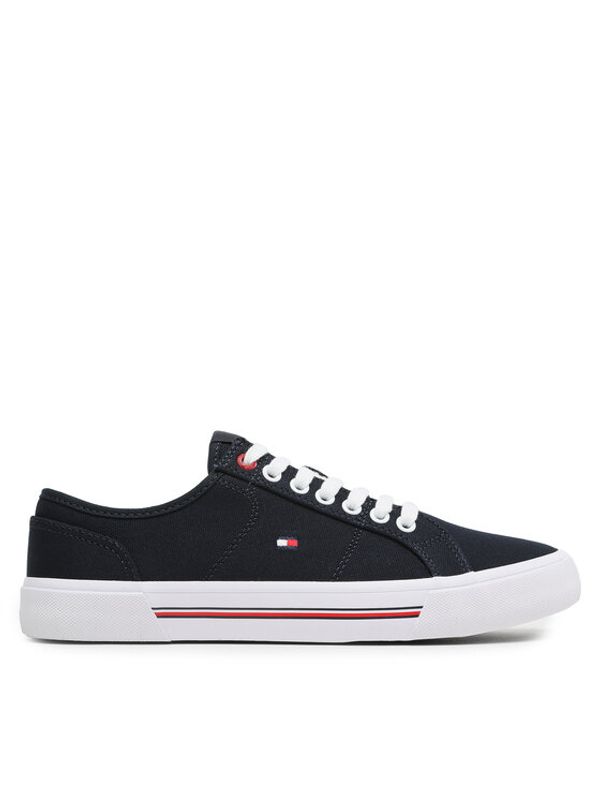 Tommy Hilfiger Tommy Hilfiger Tenis superge Core Corporate Vulc Canvas FM0FM04560 Mornarsko modra