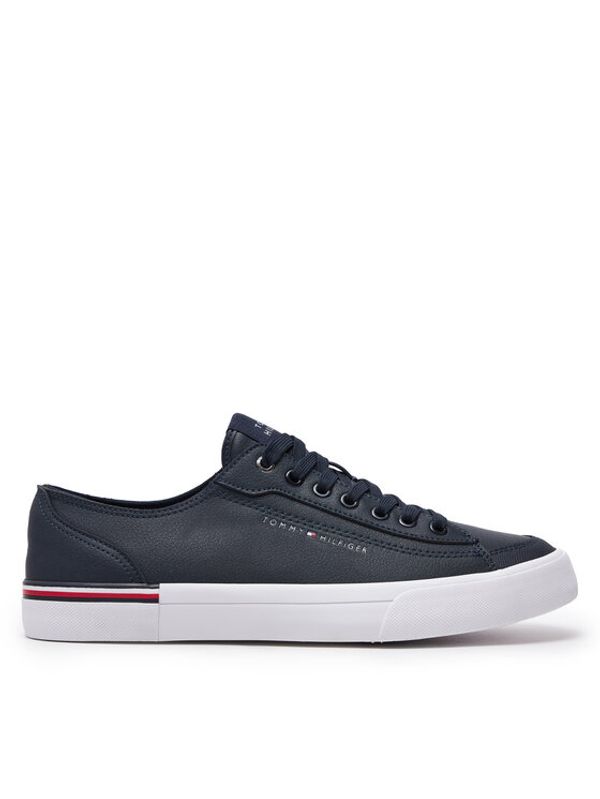 Tommy Hilfiger Tommy Hilfiger Tenis superge Corporate Vulc Leather FM0FM04953 Mornarsko modra