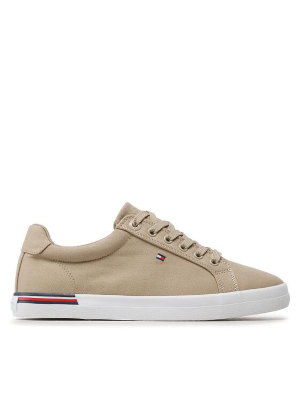 Tommy Hilfiger Tommy Hilfiger Tenis superge Essential Stripes FW0FW06954 Bež