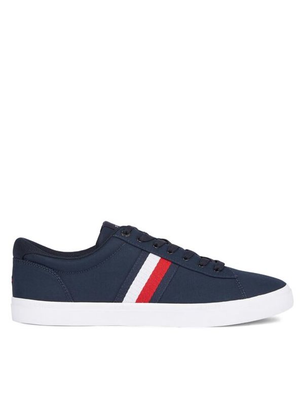 Tommy Hilfiger Tommy Hilfiger Tenis superge Iconic Vulc Stripes Mesh FM0FM05072 Mornarsko modra