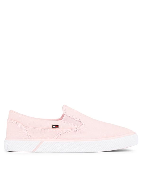 Tommy Hilfiger Tommy Hilfiger Tenis superge Vulc Canvas Slip-On Sneaker FW0FW08065 Roza