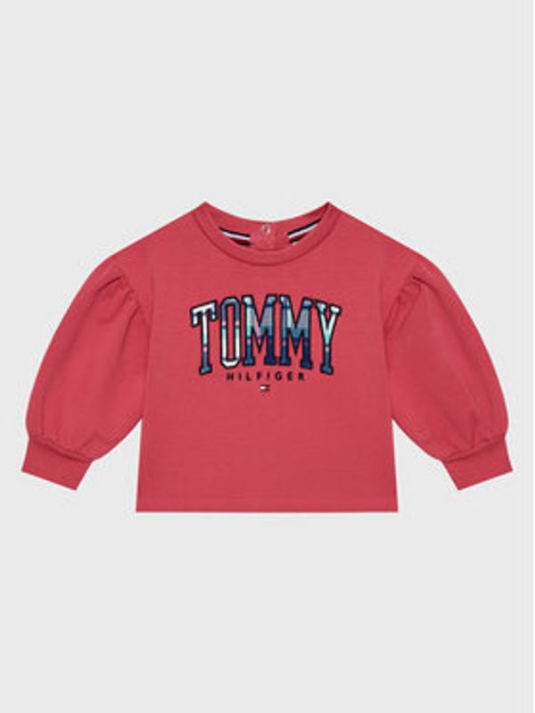 Tommy Hilfiger Tommy Hilfiger Jopa Tartan Logo KG0KG07098 M Roza Regular Fit