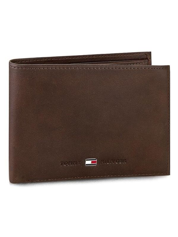 Tommy Hilfiger Tommy Hilfiger Velika moška denarnica Johnson Cc And Coin Pocket AM0AM00659 Rjava