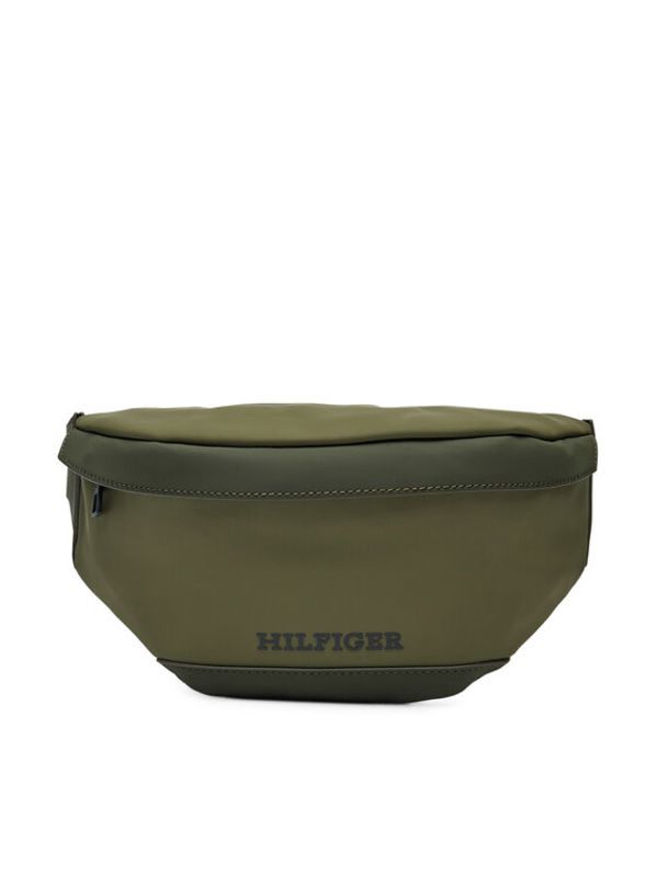 Tommy Hilfiger Tommy Hilfiger torba za okoli pasu Monotype Pu Bumbag AM0AM12603 Khaki