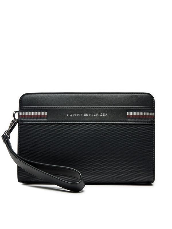 Tommy Hilfiger Tommy Hilfiger Torbica za okrog pasu Th Corp Texture Pouch AM0AM12776 Črna