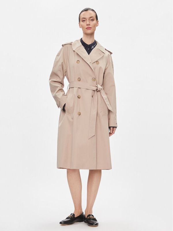 Tommy Hilfiger Tommy Hilfiger Trenčkot Cotton Classic Trench WW0WW40482 Bež Regular Fit