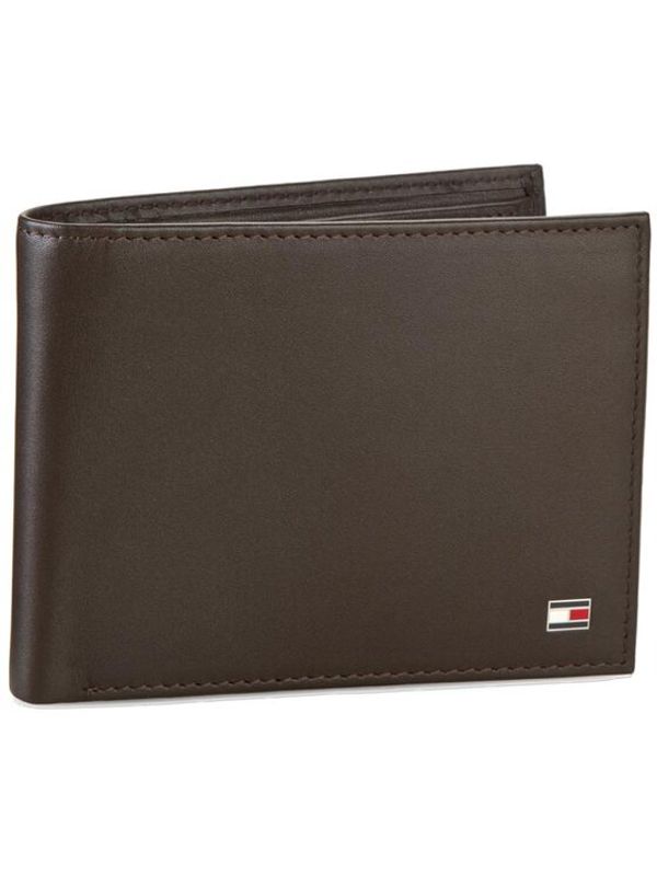 Tommy Hilfiger Tommy Hilfiger Velika moška denarnica Eton Cc Flap And Coin Pocket AM0AM00652/83362 Rjava