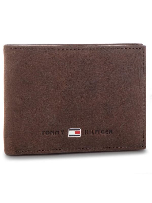 Tommy Hilfiger Tommy Hilfiger Velika moška denarnica Johnson Mini CC Flap AM0AM00662 Rjava