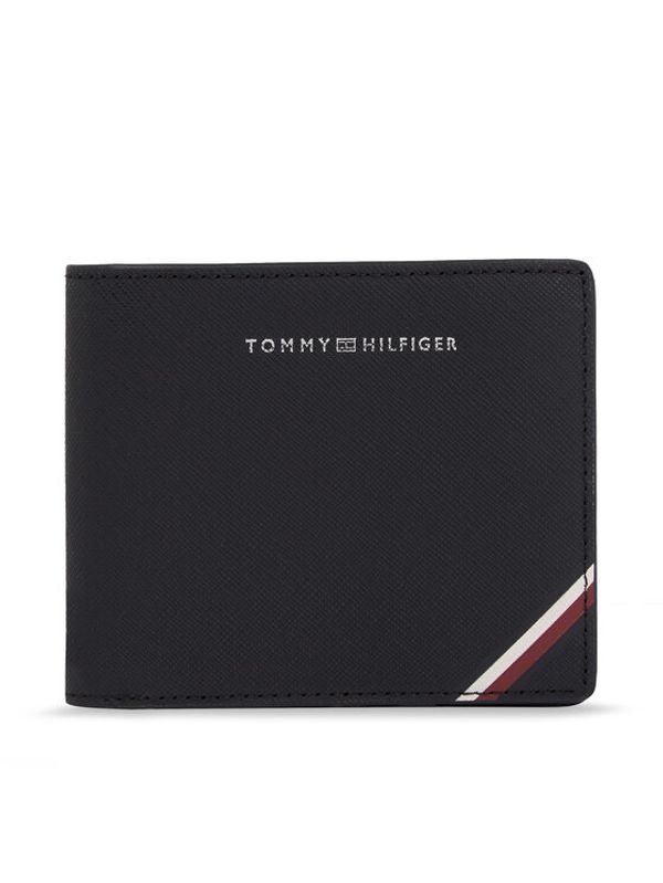 Tommy Hilfiger Tommy Hilfiger Velika moška denarnica Th Central Cc And Coin AM0AM11589 Črna