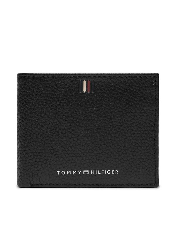 Tommy Hilfiger Tommy Hilfiger Velika moška denarnica Th Central Mini Cc Wallet AM0AM11854 Črna