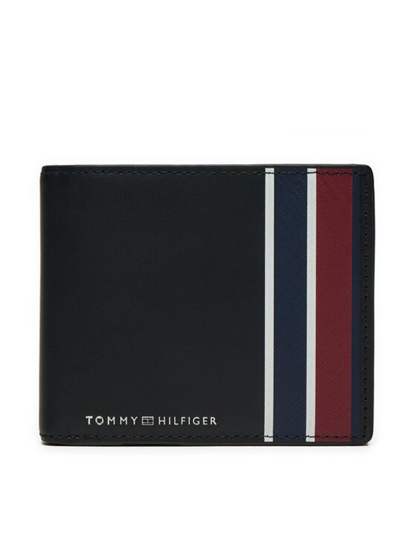 Tommy Hilfiger Tommy Hilfiger Velika moška denarnica Th Corp Cc Flap AM0AM12777 Črna