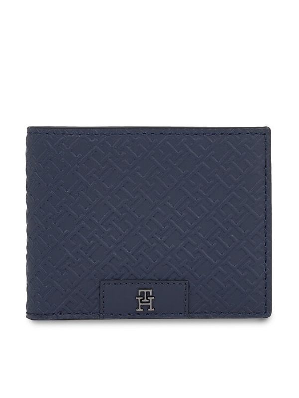 Tommy Hilfiger Tommy Hilfiger Velika moška denarnica Th Monogram Mini Cc Wallet AM0AM12175 Mornarsko modra