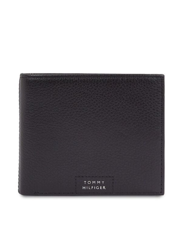Tommy Hilfiger Tommy Hilfiger Velika moška denarnica Th Prem Leather Flap & Coin AM0AM12189 Črna