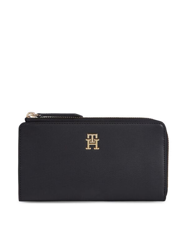 Tommy Hilfiger Tommy Hilfiger Velika ženska denarnica Th Feminine Large Slim Wallet AW0AW14890 Črna