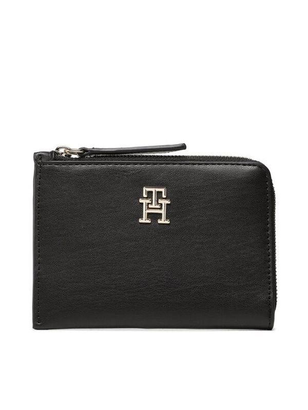 Tommy Hilfiger Tommy Hilfiger Velika ženska denarnica Th Feminne Med Slim Wallet AW0AW14889 Črna