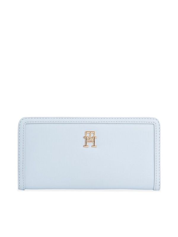 Tommy Hilfiger Tommy Hilfiger Velika ženska denarnica Th Monotype Large Slim Wallet AW0AW16210 Modra