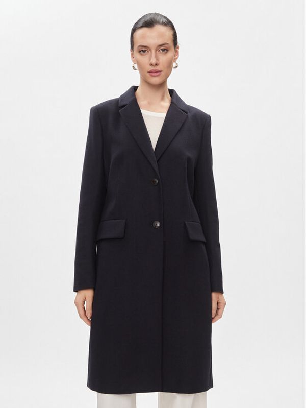 Tommy Hilfiger Tommy Hilfiger Volneni plašč Classic Light Wool Blend Coat WW0WW41662 Mornarsko modra Regular Fit