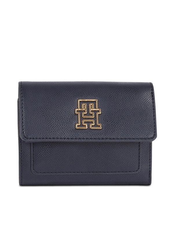 Tommy Hilfiger Tommy Hilfiger Ženska denarnica Th Timeless Med Flap W Bill AW0AW15258 Mornarsko modra