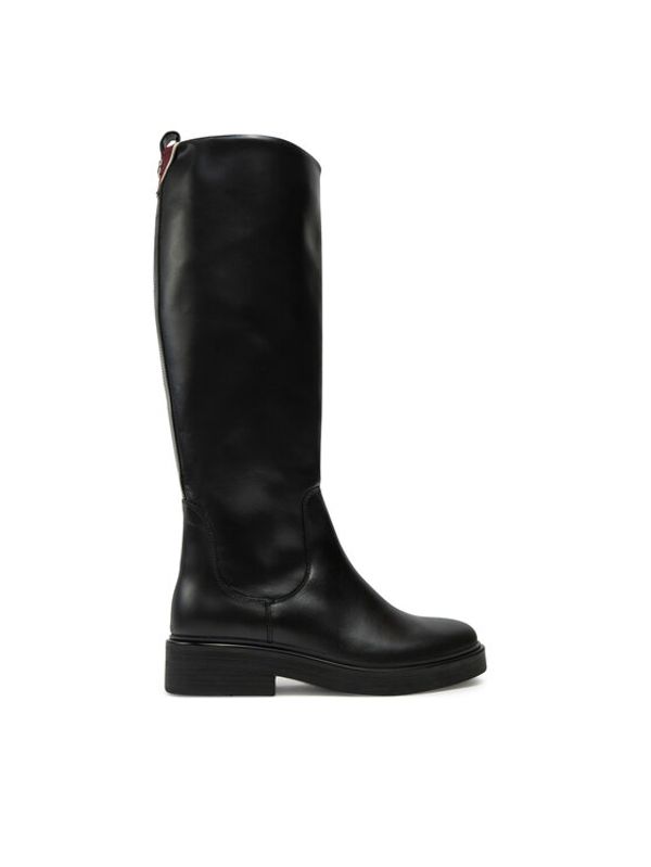 Tommy Hilfiger Tommy Hilfiger Zimski škornji Premium Leather Long Boot FW0FW08180 Črna