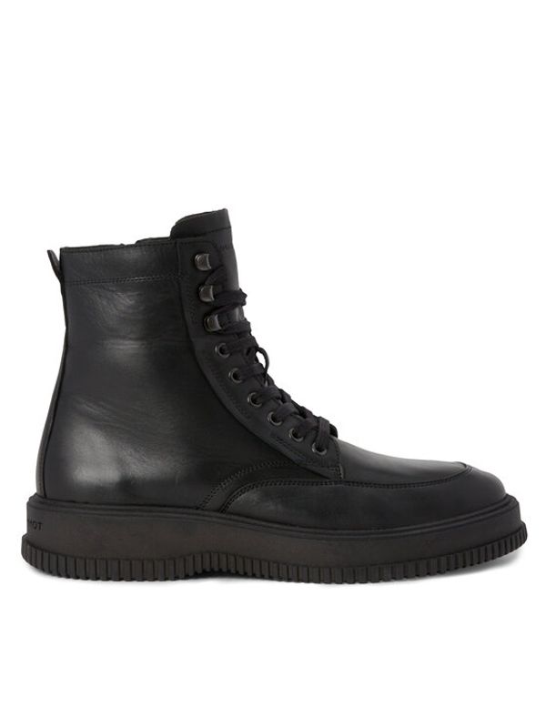 Tommy Hilfiger Tommy Hilfiger Zimski škornji Th Everyday Class Termo Lth Boot FM0FM04658 Črna