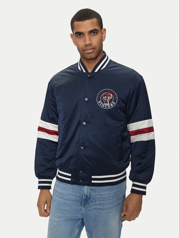 Tommy Jeans Tommy Jeans Bomber jakna Varsity Explorer DM0DM18897 Mornarsko modra Relaxed Fit