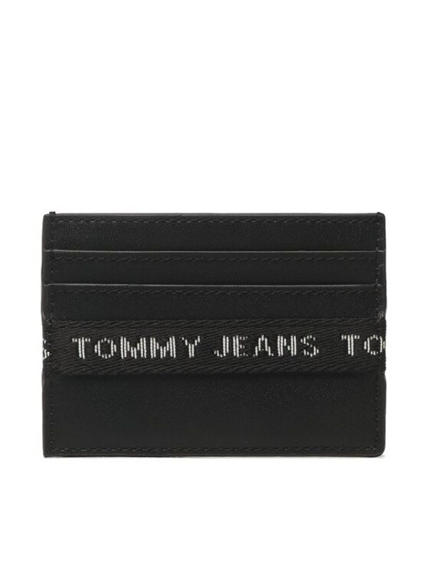 Tommy Jeans Tommy Jeans Etui za kreditne kartice Tjm Essential Leather Cc Holder AM0AM11219 Črna
