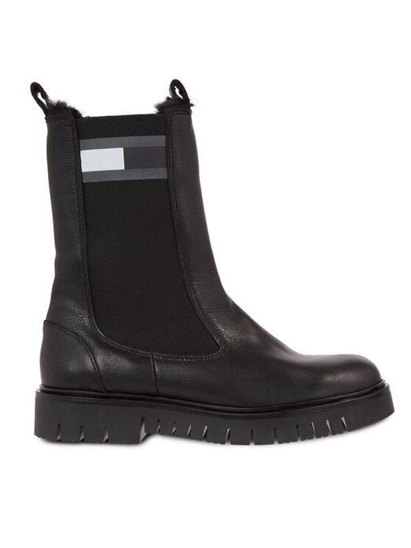 Tommy Jeans Tommy Jeans Gležnjarji Chelsea Tjw Warmlined Chelsea Boot EN0EN02313 Črna