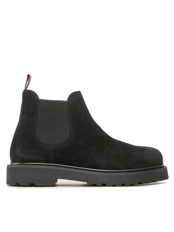 Tommy Jeans Tommy Jeans Gležnjarji Chelsea Tommy Jeans Suede Boot EM0EM01205 Črna