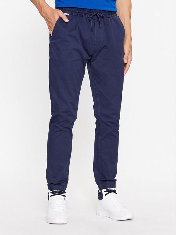 Tommy Jeans Tommy Jeans Hlače iz tkanine Scanton DM0DM17679 Mornarsko modra Slim Fit