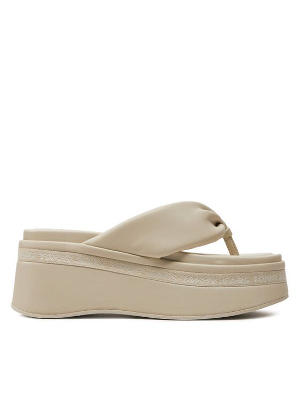 Tommy Jeans Tommy Jeans Japonke Tjw Wedge Sandal EN0EN02457 Bež