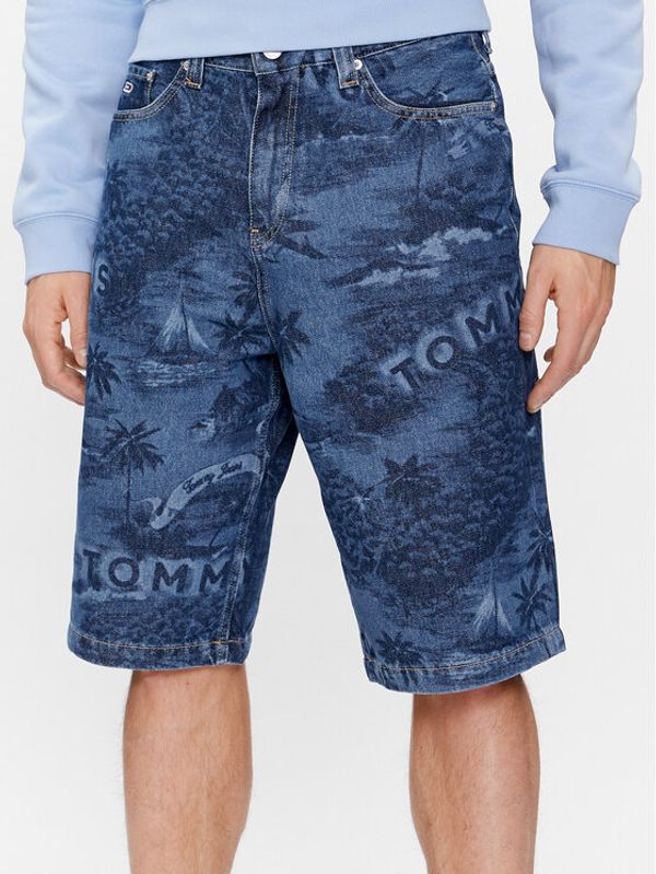 Tommy Jeans Tommy Jeans Jeans kratke hlače Aiden DM0DM18787 Modra Baggy Fit