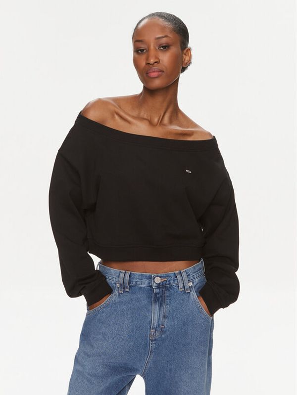 Tommy Jeans Tommy Jeans Jopa DW0DW17956 Črna Cropped Fit