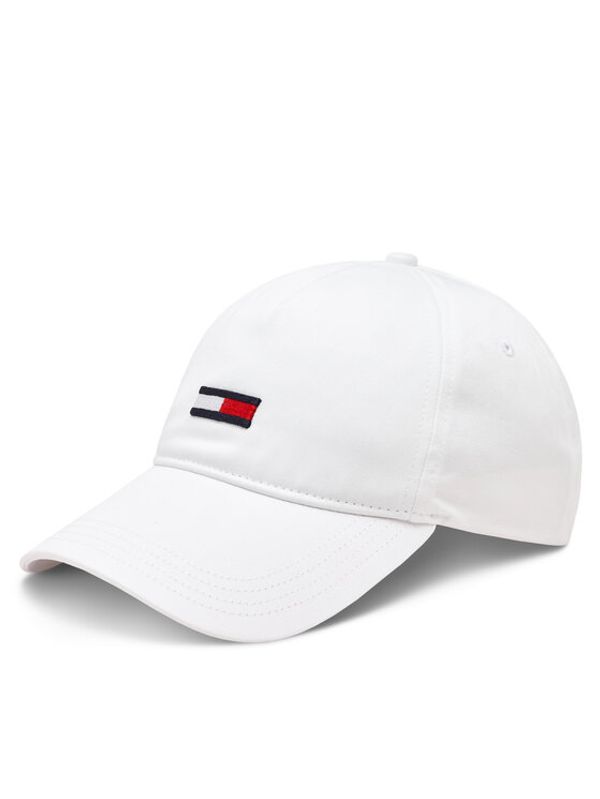 Tommy Jeans Tommy Jeans Kapa s šiltom Elongated AW0AW15842 Bela