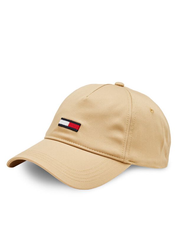 Tommy Jeans Tommy Jeans Kapa s šiltom Tjm Elongated Flag 5 Panel Cap AM0AM11692 Bež