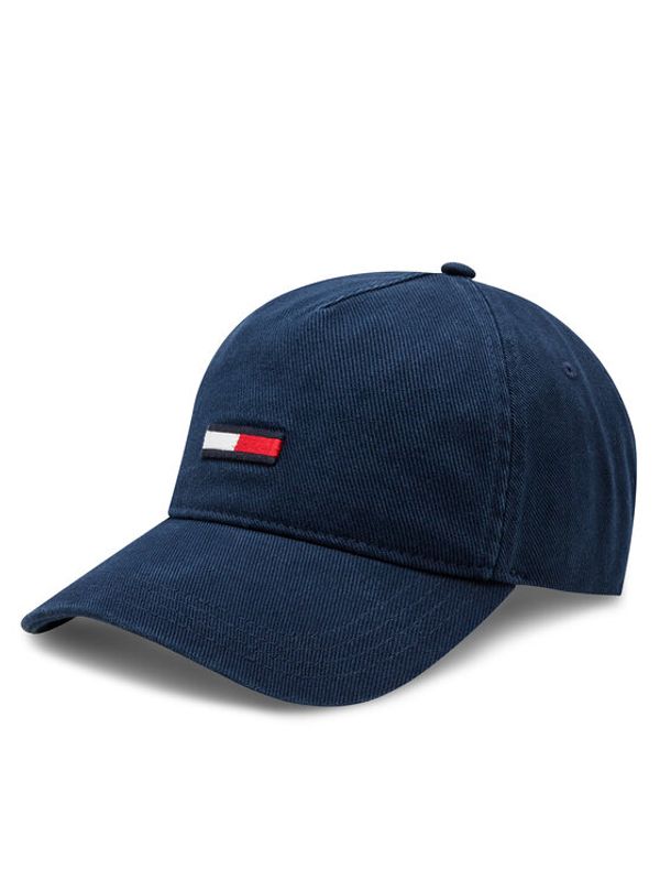 Tommy Jeans Tommy Jeans Kapa s šiltom Tjm Elongated Flag Denim Cap AM0AM12427 Mornarsko modra